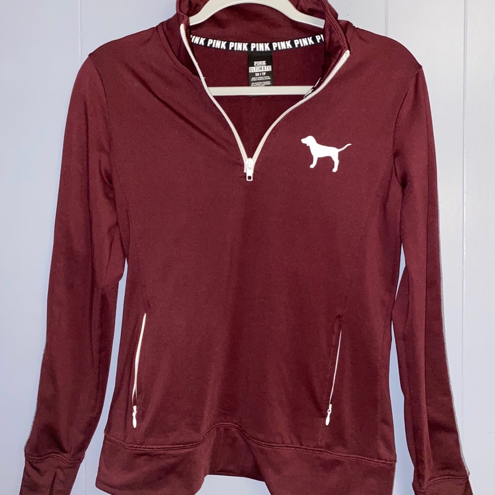 1/4 zip pink VS pullover